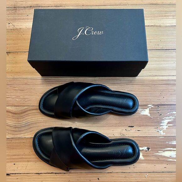 J. Crew Menorca padded cross-strap sandals in leather. Size 8. NWT, NIB. - Picture 12 of 12
